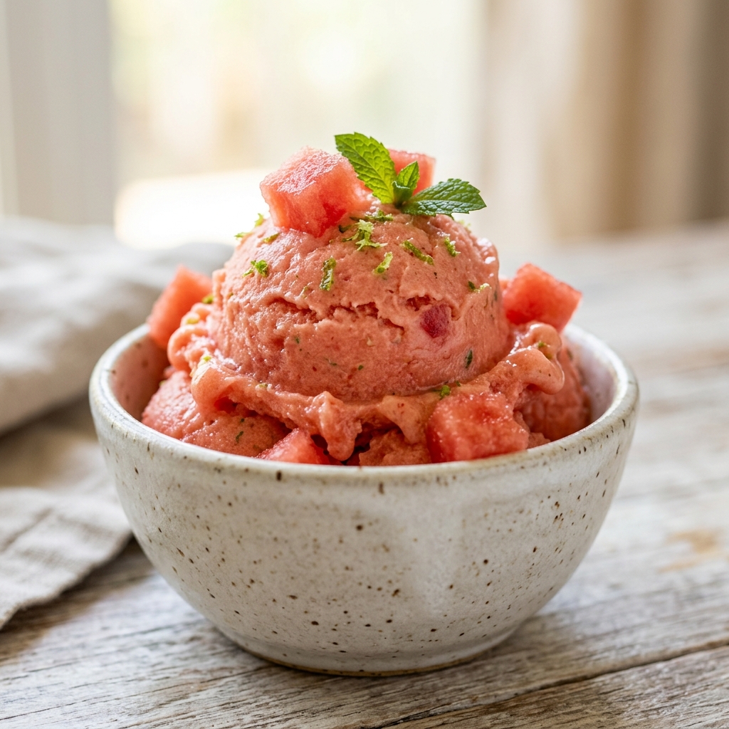 Viral Watermelon Ice Cream Recipe