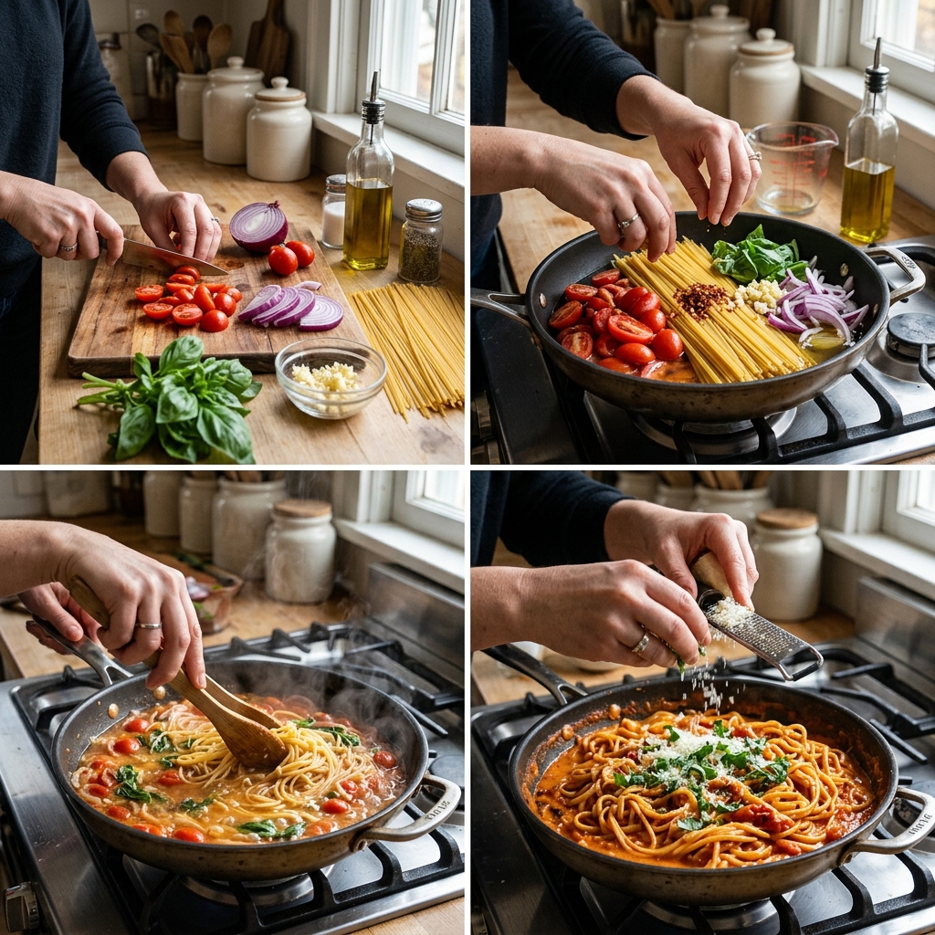 Viral One Pan Pasta Recipe: The Ultimate Weeknight Meal 2026 11 Viral One Pan Pasta Recipe