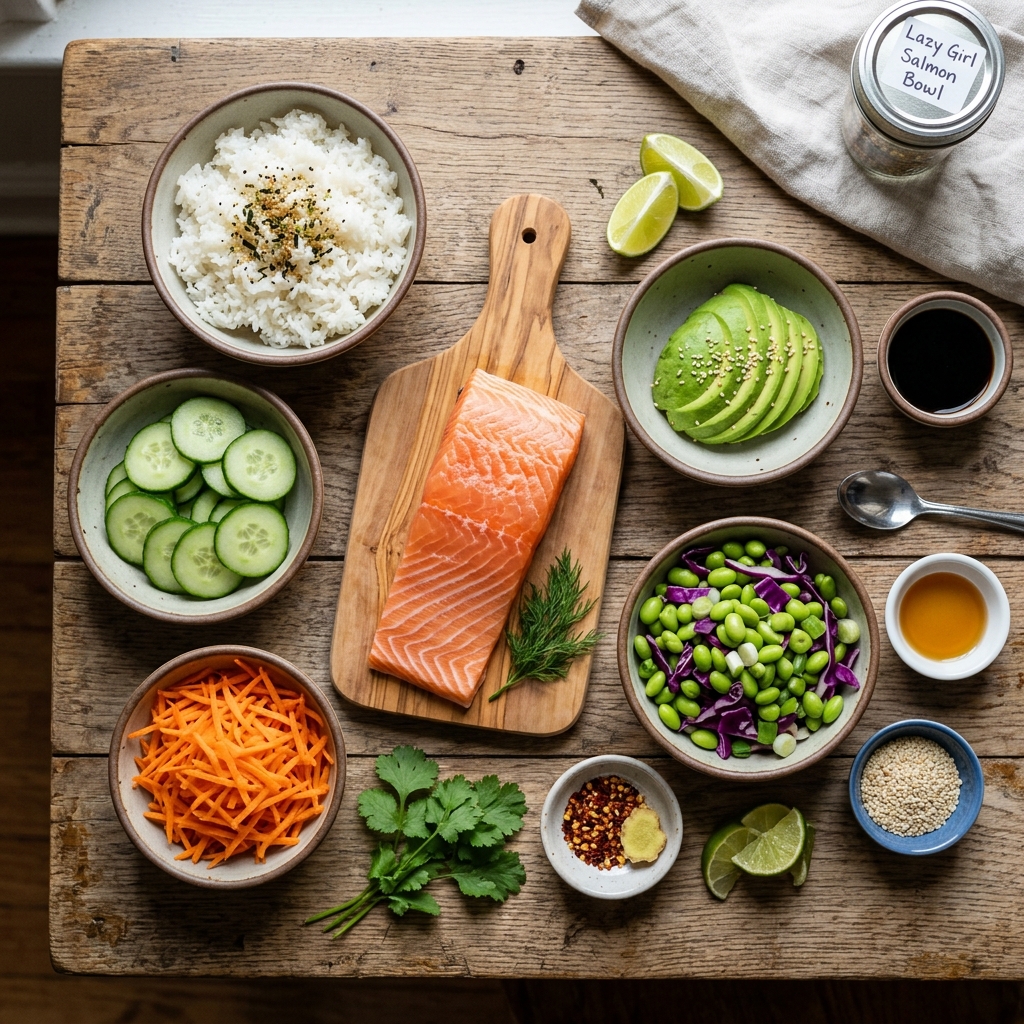 Lazy Girl Salmon Bowl Recipe