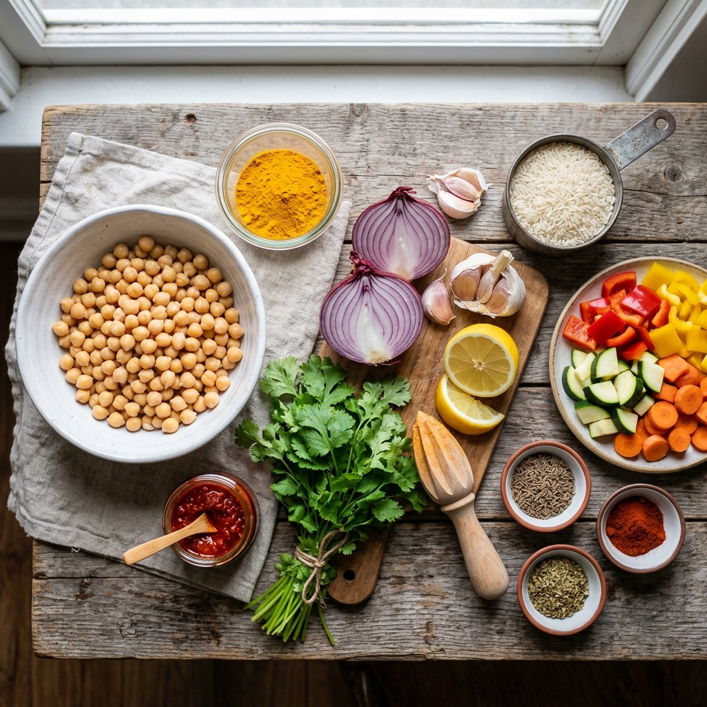 Harissa Chickpeas With Turmeric Rice Recipe 2026 13 Harissa Chickpeas With Turmeric Rice recipe