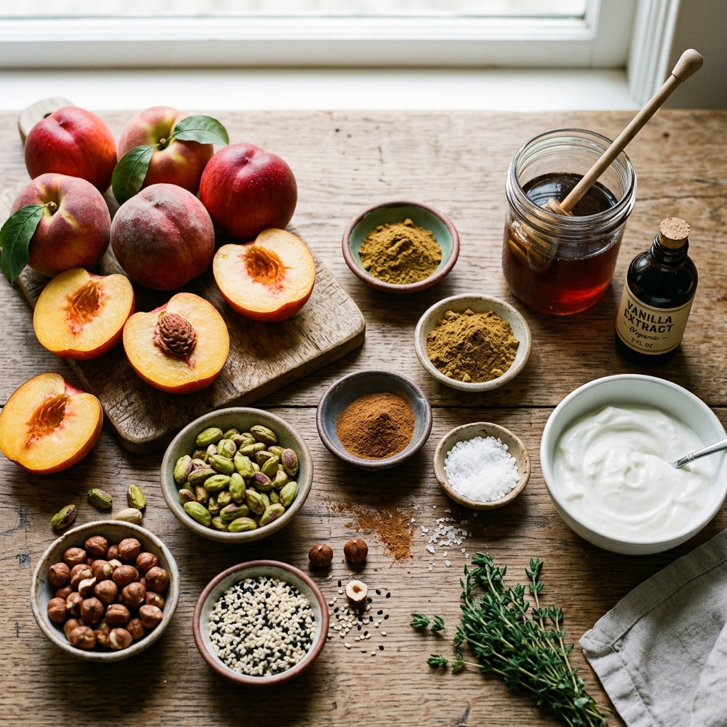 Roasted Nectarine Mess With Pistachio Dukkah Recipe