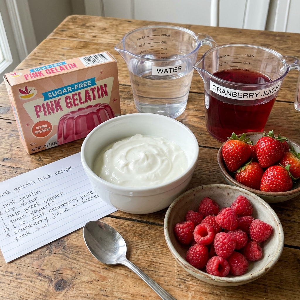 pink gelatin trick recipe for weight loss