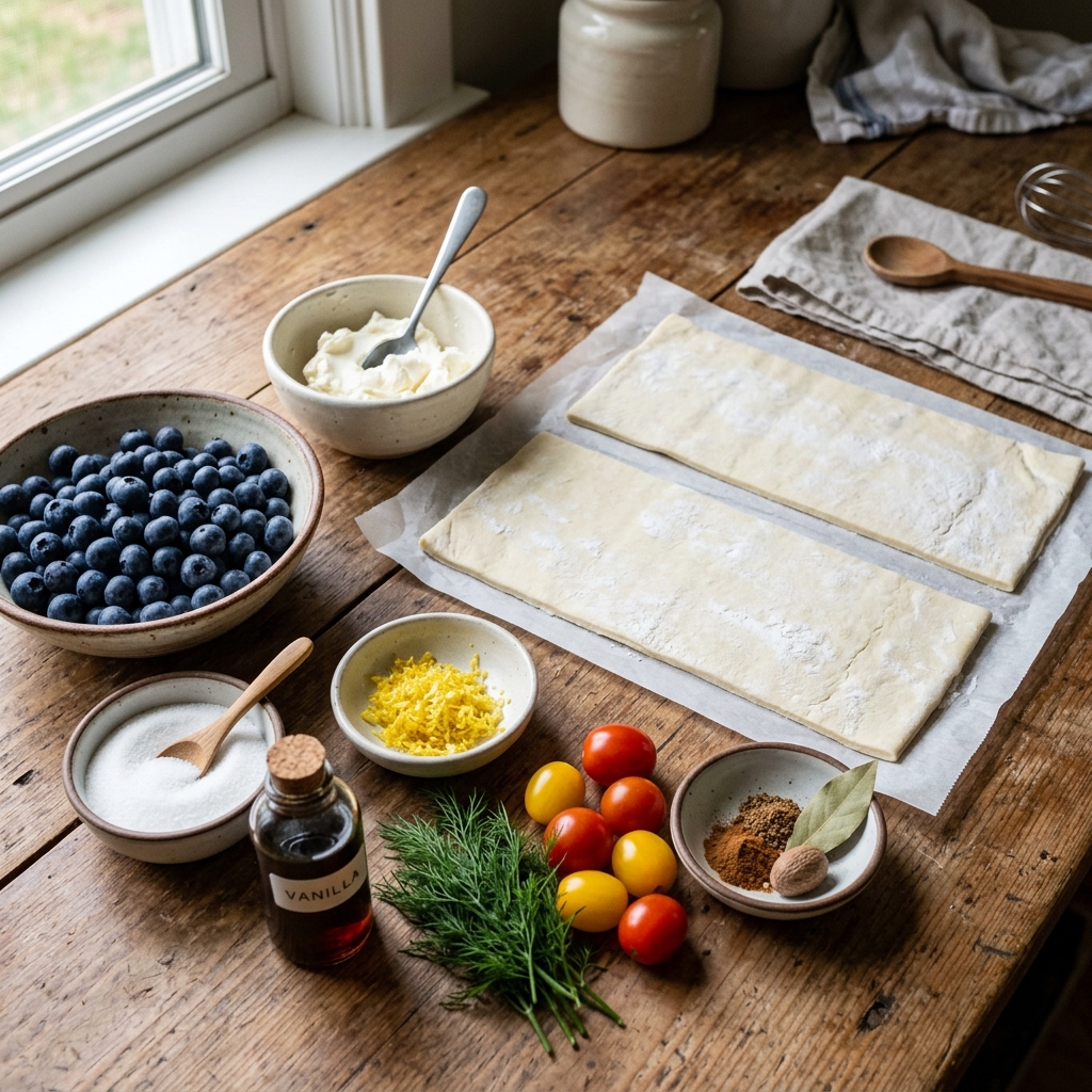 Blueberry Danish Tart Recipe