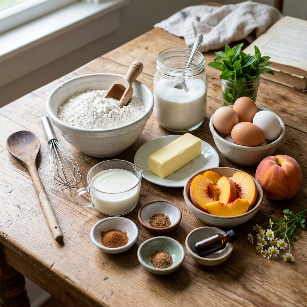 Peaches and Cream Victoria Sandwich Recipe