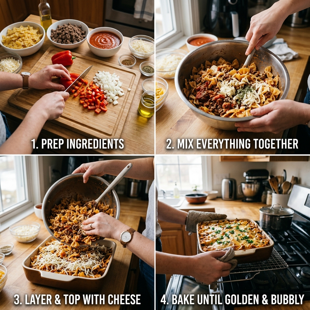 Viral Bow Tie Casserole Recipe: Cheesy Comfort Food 2026 14 Viral Bow Tie Casserole Recipe
