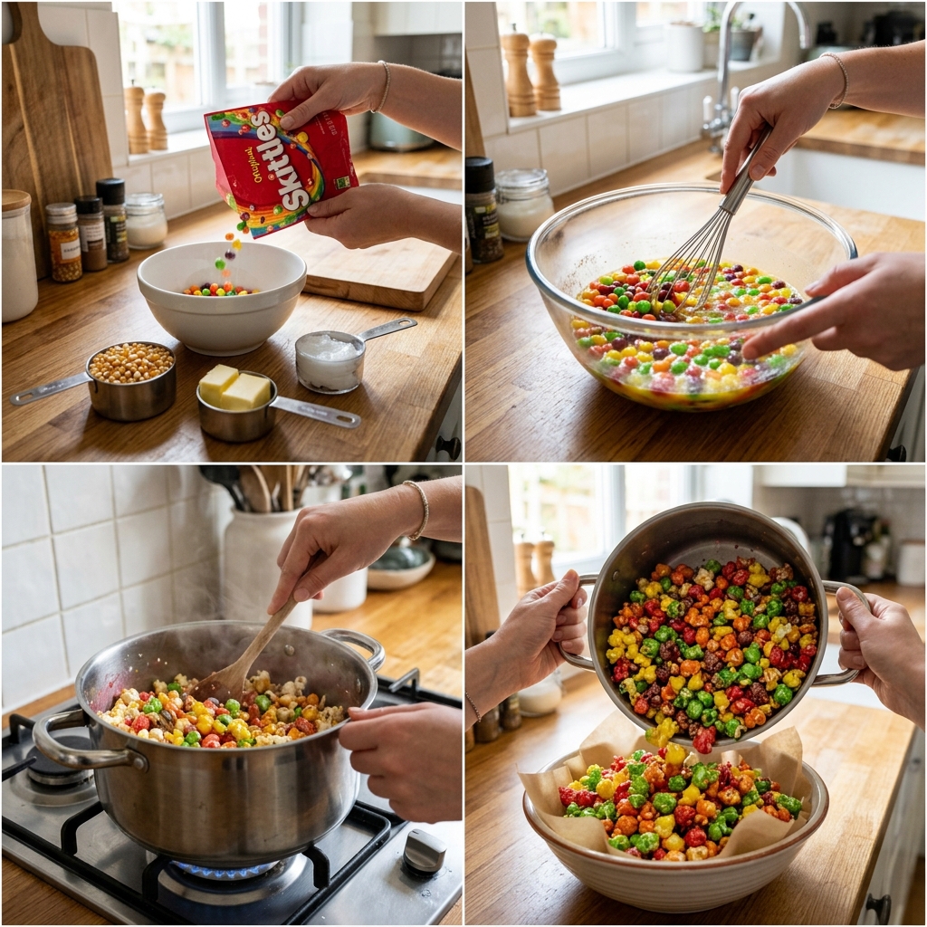 Viral Skittles Popcorn Recipe: The Ultimate Sweet Snack 2026 14 Viral Skittles Popcorn Recipe