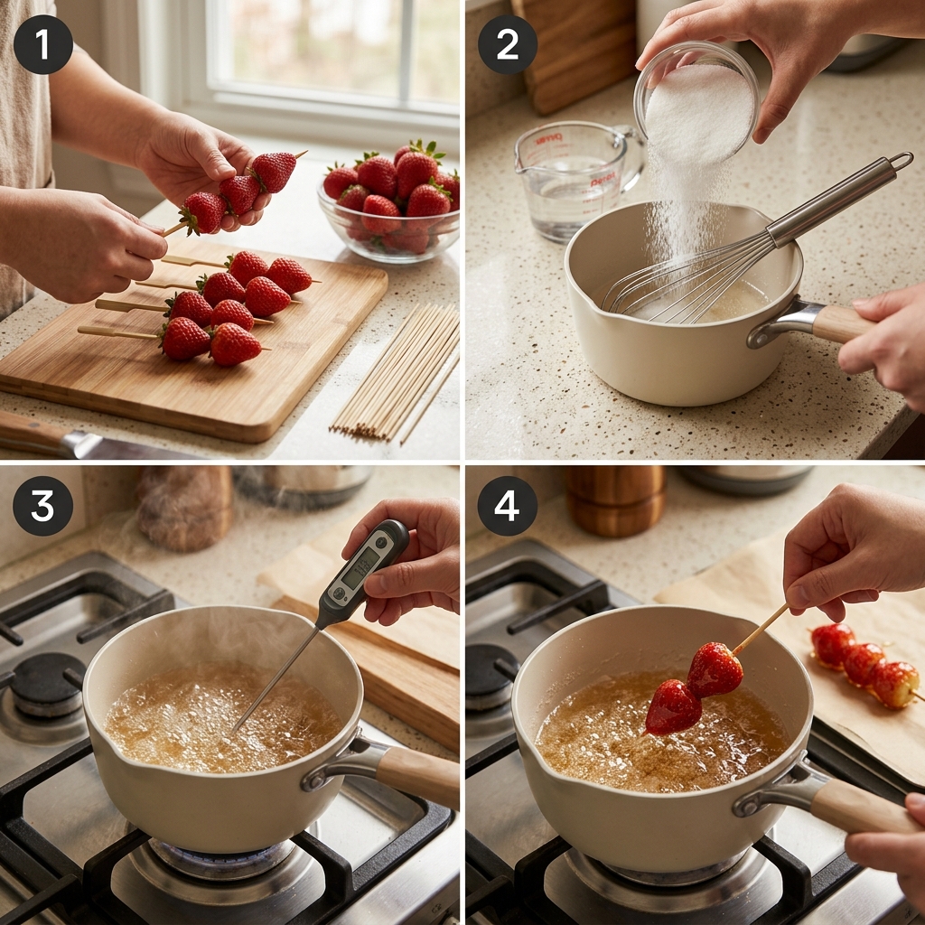 Tanghulu Strawberries Recipe: Perfect Crunchy Fruit Snack 2026 12 Tanghulu Strawberries Recipe