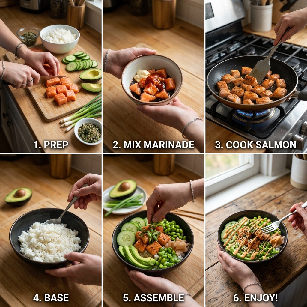 Lazy Girl Salmon Bowl Recipe