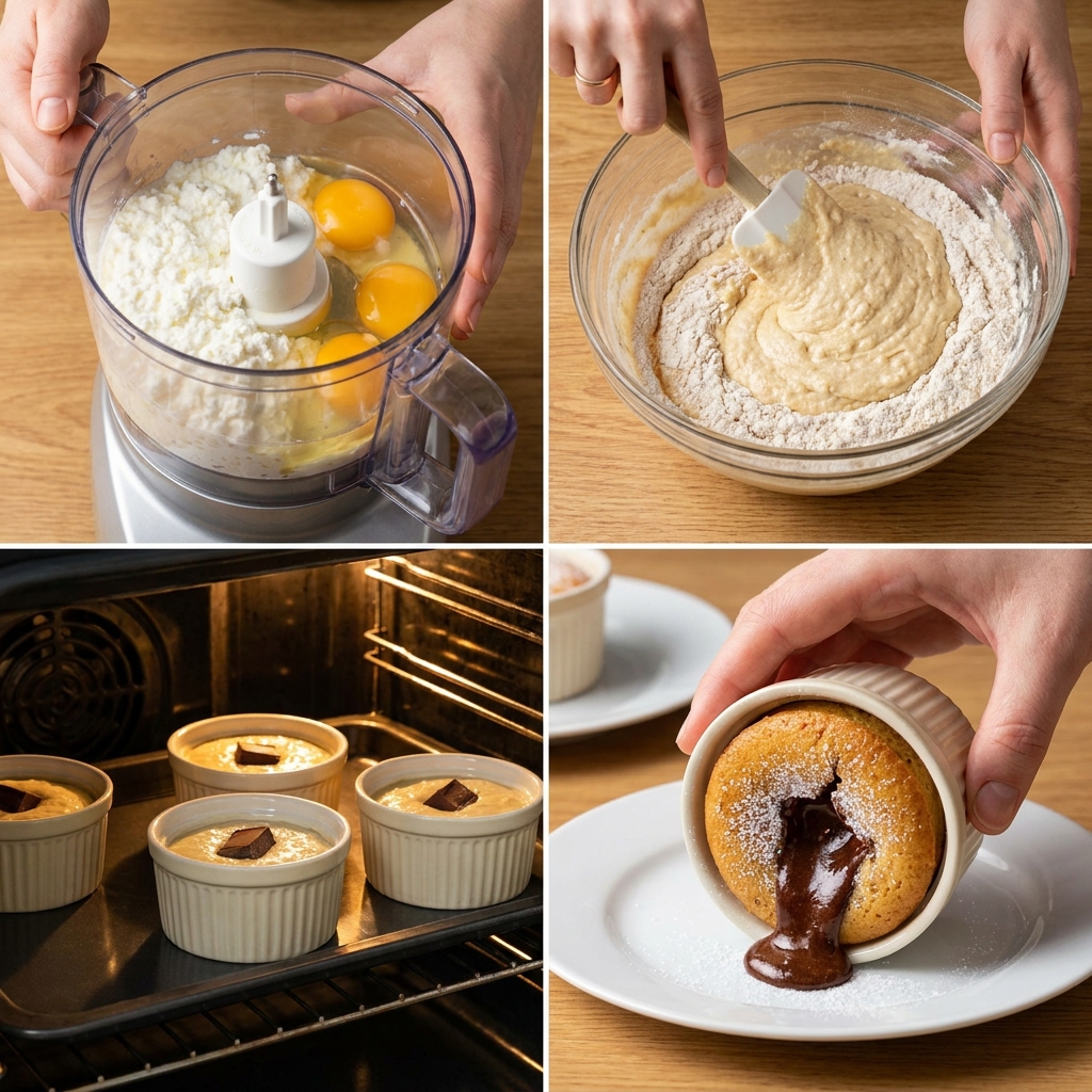 cottage cheese lava cake Recipe