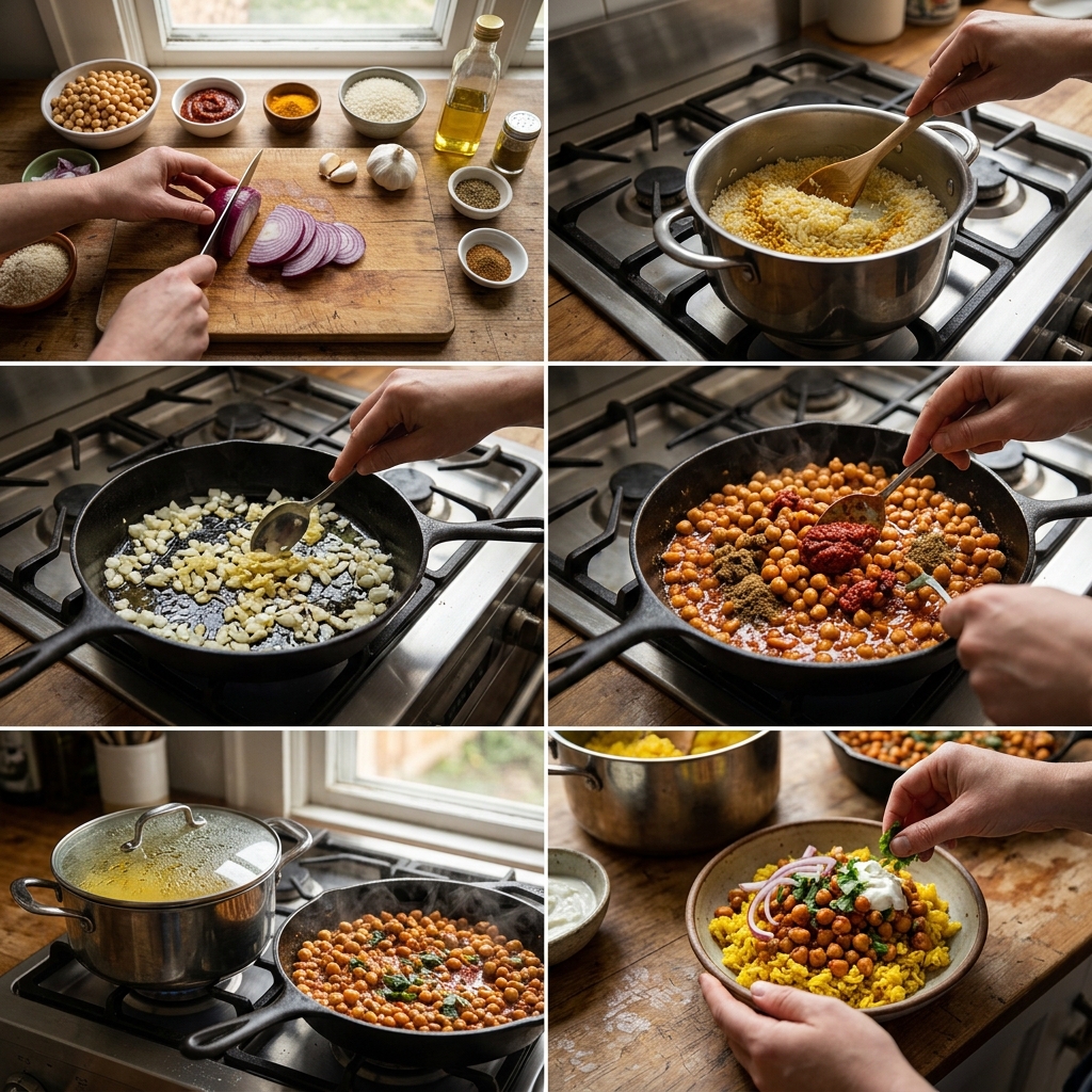 Harissa Chickpeas With Turmeric Rice Recipe 2026 14 Harissa Chickpeas With Turmeric Rice recipe
