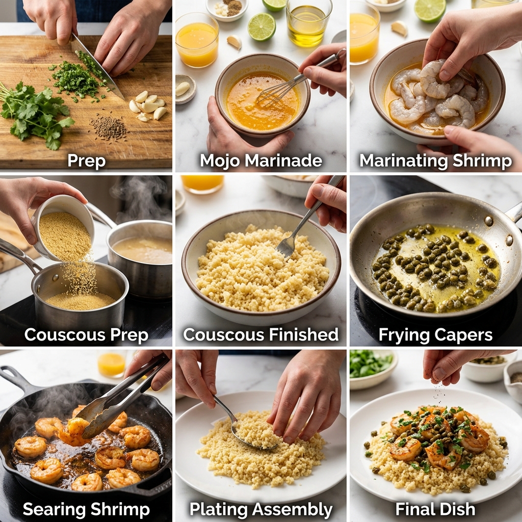 Mojo Shrimp With Couscous and Fried Capers Recipe 2026 14 Mojo Shrimp With Couscous and Fried Capers Recipe