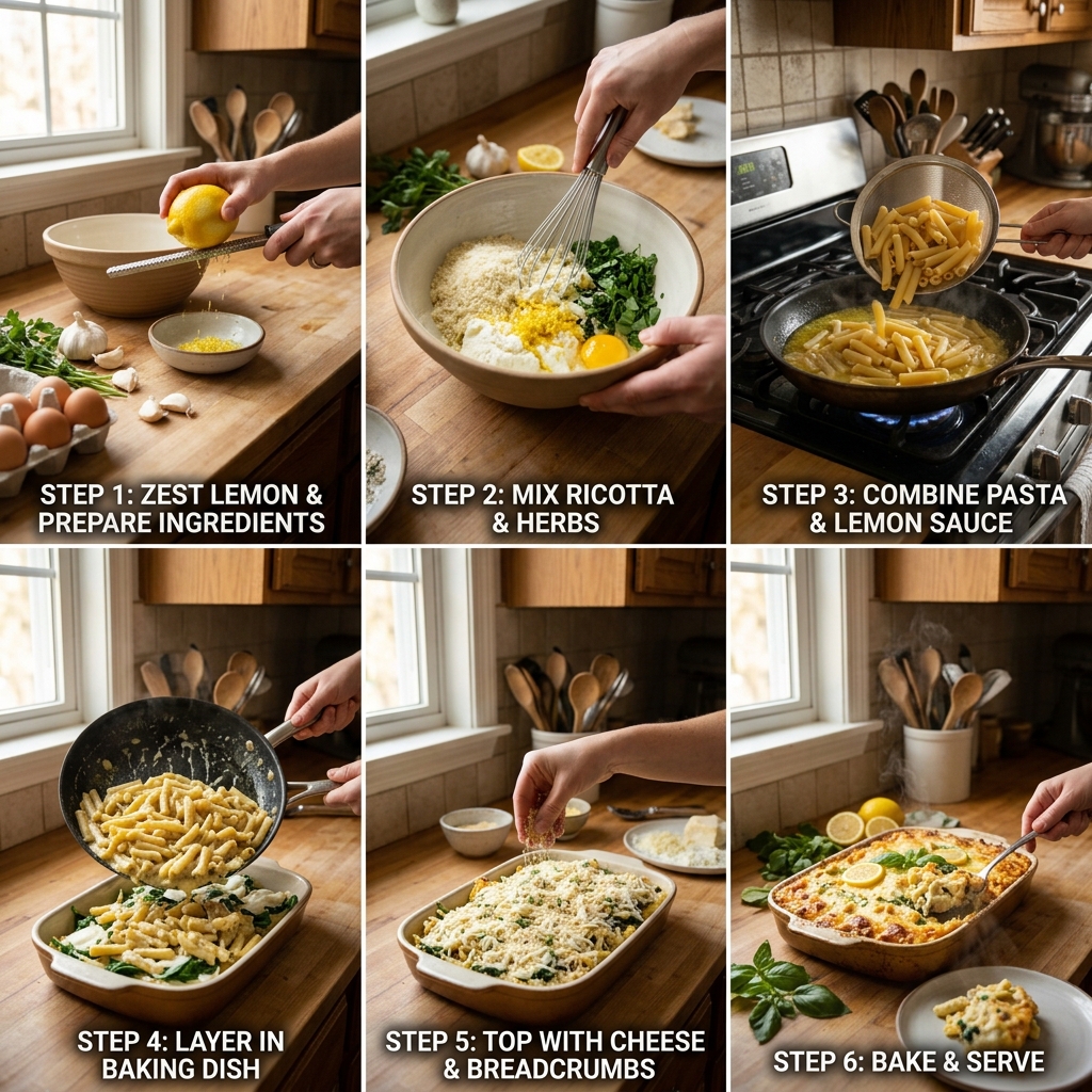 Lemon Ricotta Pasta Bake Recipe: A Creamy Weeknight Favorite 2026 14 Lemon Ricotta Pasta Bake Recipe