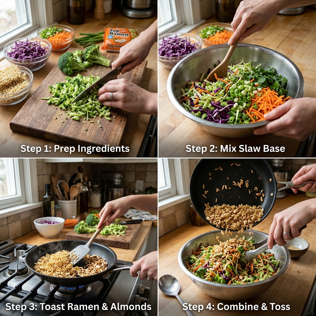 Crunchy Ramen Broccoli Slaw Recipe: Easy Homemade Salad 2026 14 Crunchy Ramen Broccoli Slaw recipe