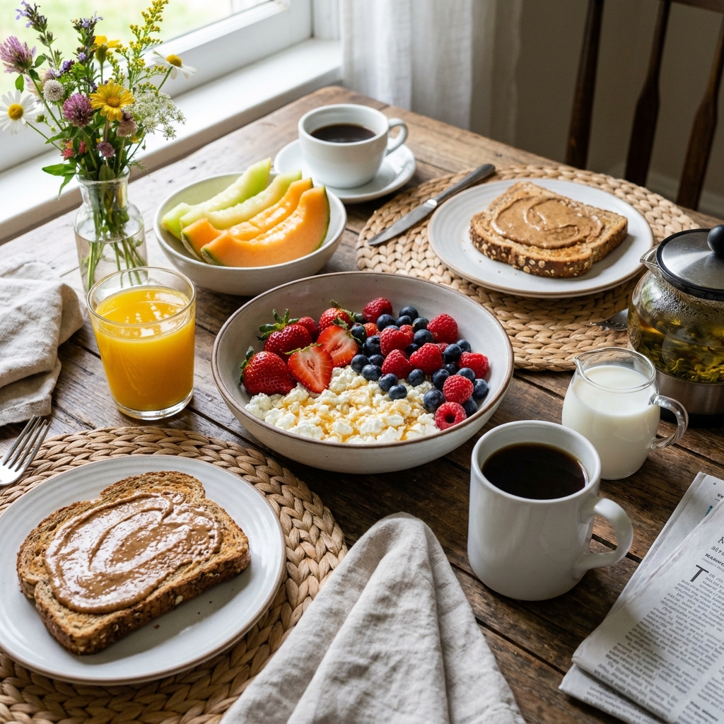 berry cottage cheese breakfast bowl