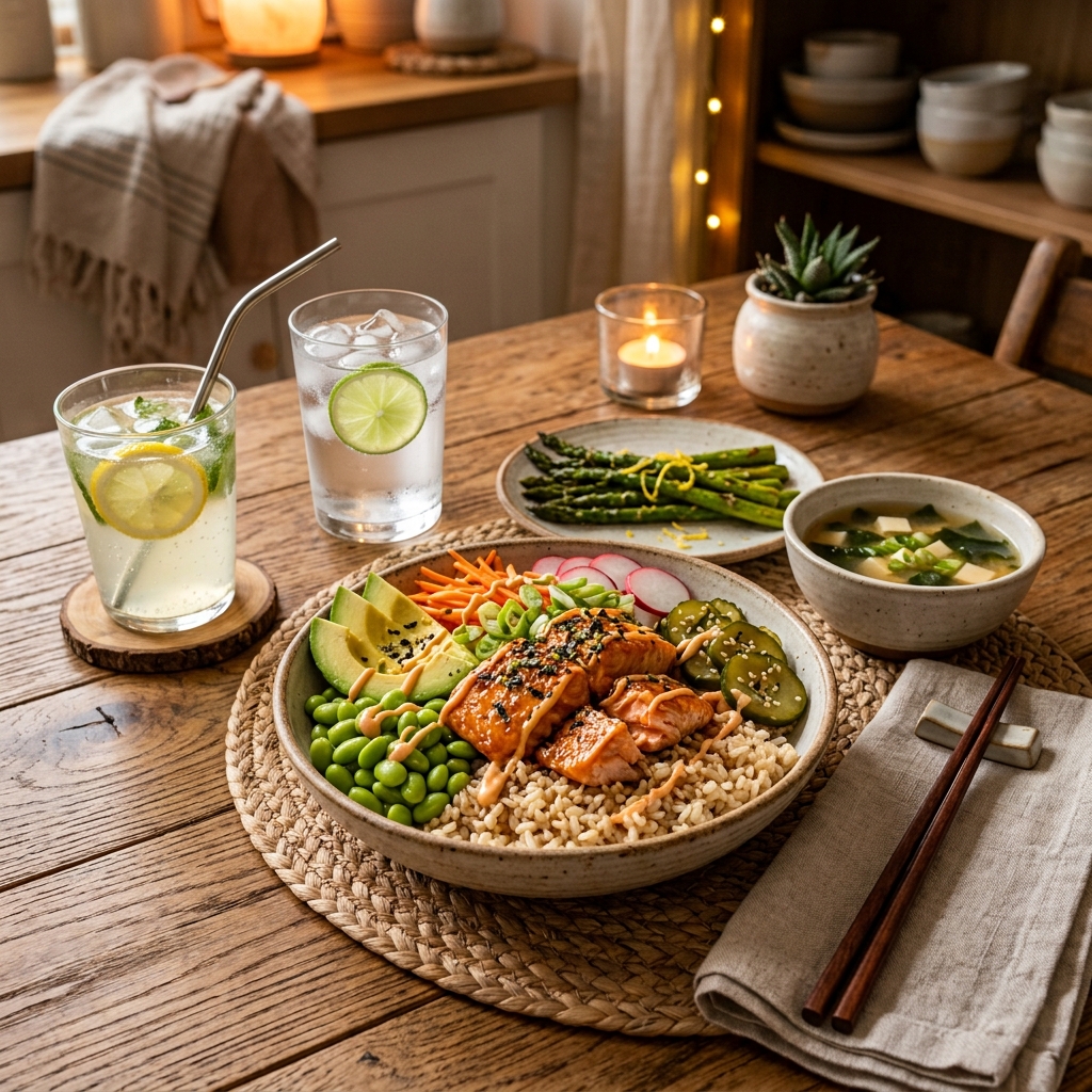 Lazy Girl Salmon Bowl Recipe