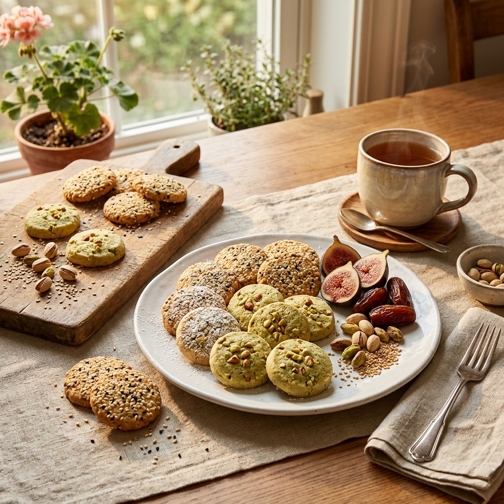 Sesame and Pistachio Butter Cookies Recipe 2026 15 Sesame and Pistachio Butter Cookies recipe