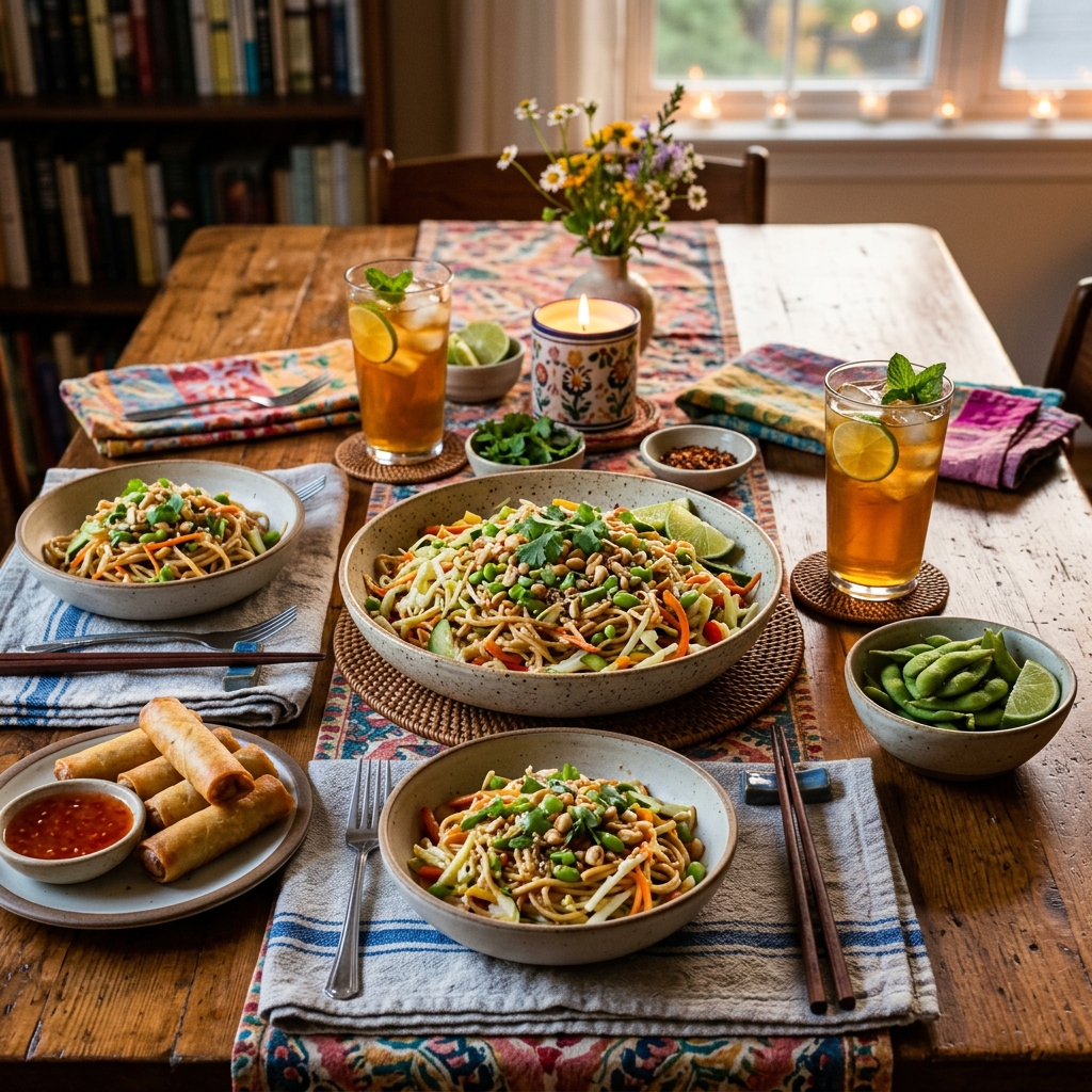 Cold Peanut Ginger Noodles Recipe