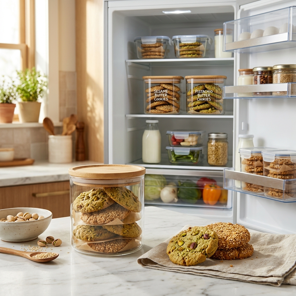 Sesame and Pistachio Butter Cookies Recipe 2026 16 Sesame and Pistachio Butter Cookies recipe