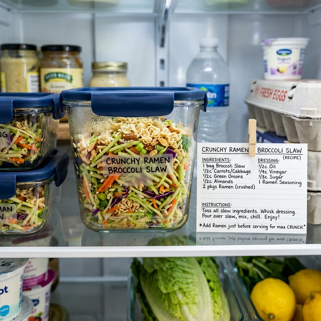 Crunchy Ramen Broccoli Slaw Recipe: Easy Homemade Salad 2026 16 Crunchy Ramen Broccoli Slaw recipe