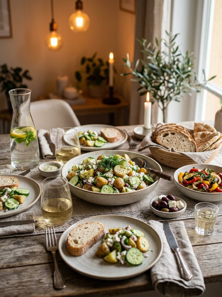 Mediterranean Dill Potato Cucumber Salad Recipe 4 A full serving setup 202605221918
