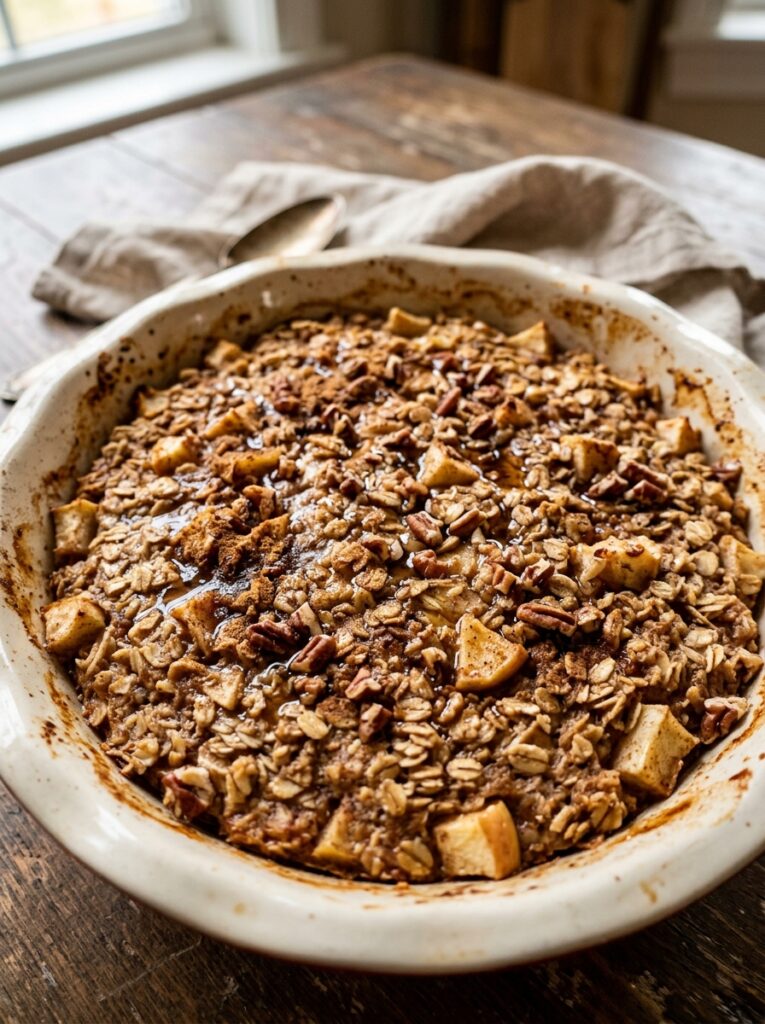 Apple cinnamon baked oatmeal 202606071845