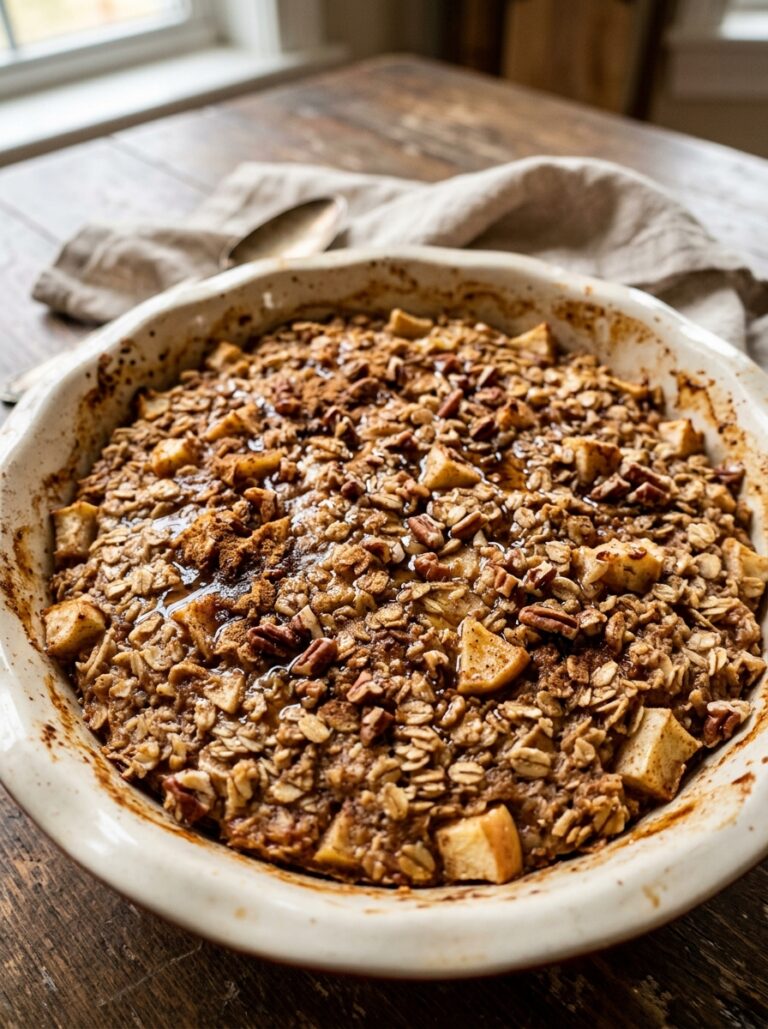 Apple cinnamon baked oatmeal 202606071845