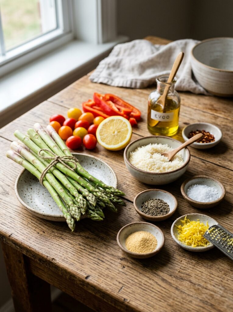 Air fryer asparagus parmesan 13 Asparagus parmesan ingredients a… 202606102039