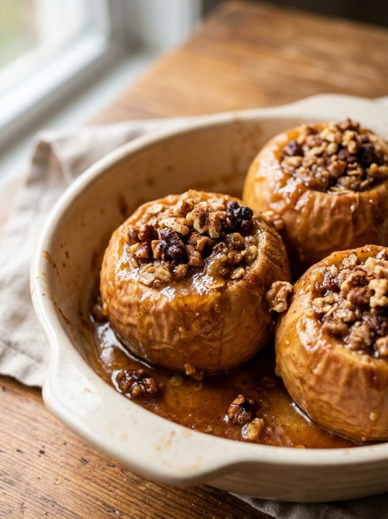 Baked apples with brown sugar and walnuts: Classic Autumn Dessert 12 Baked apples with brown sugar 202606071849