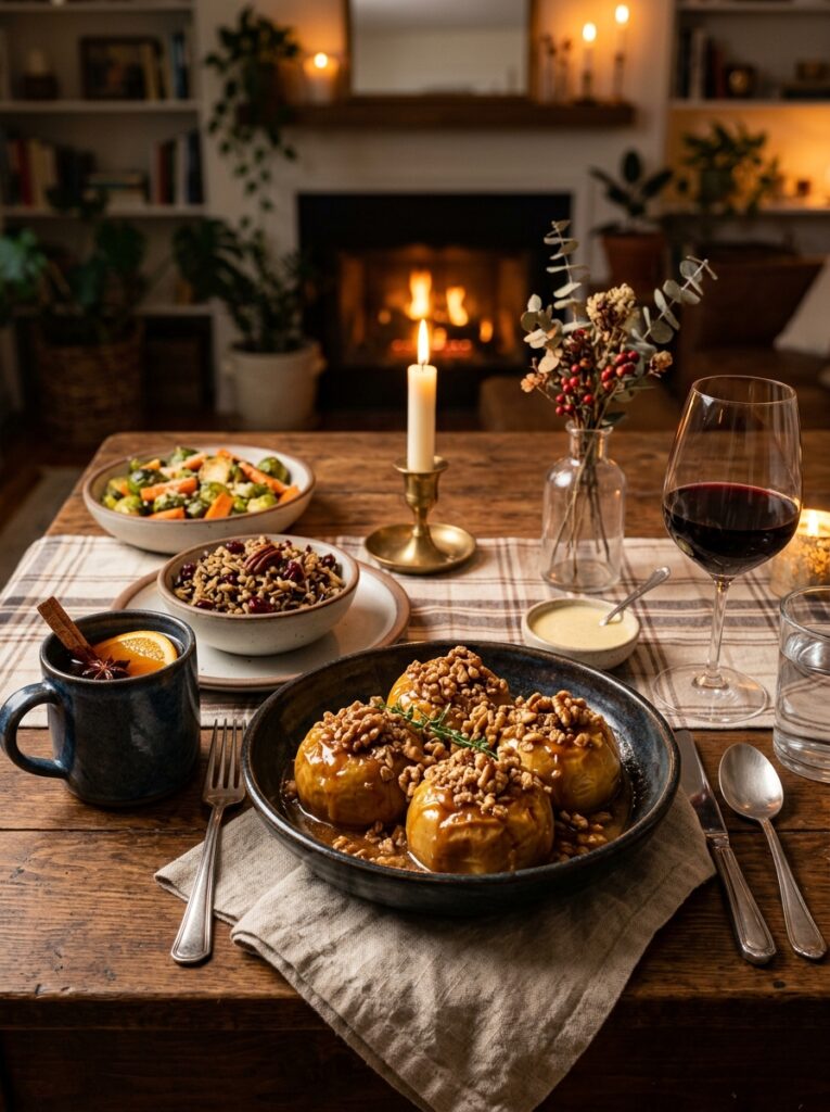 Baked apples with brown sugar and walnuts: Classic Autumn Dessert 15 Baked apples with brown sugar 202606071850