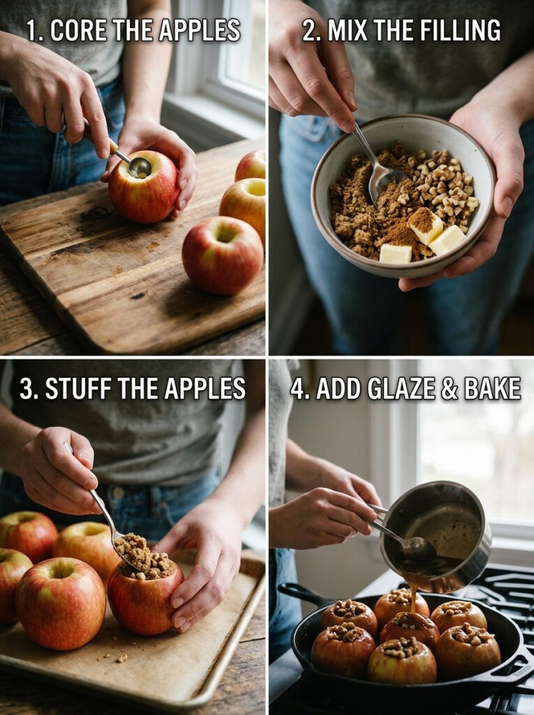 Baked apples with brown sugar and walnuts: Classic Autumn Dessert 14 Baking apples with brown sugar 202606071850