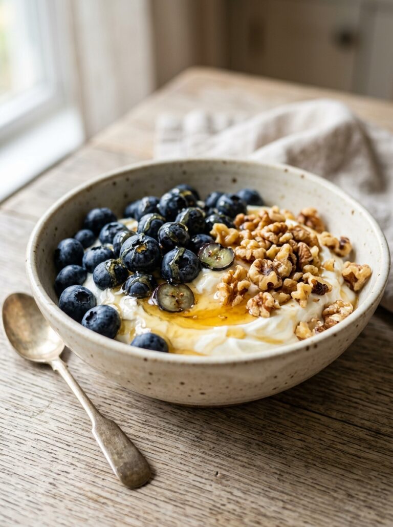 Mediterranean Blueberry Yogurt Bowl with Walnuts and Honey Recipe: A Healthy, Flavorful Breakfast 17 Blueberry Yogurt Bowl with Walnuts 202605042230