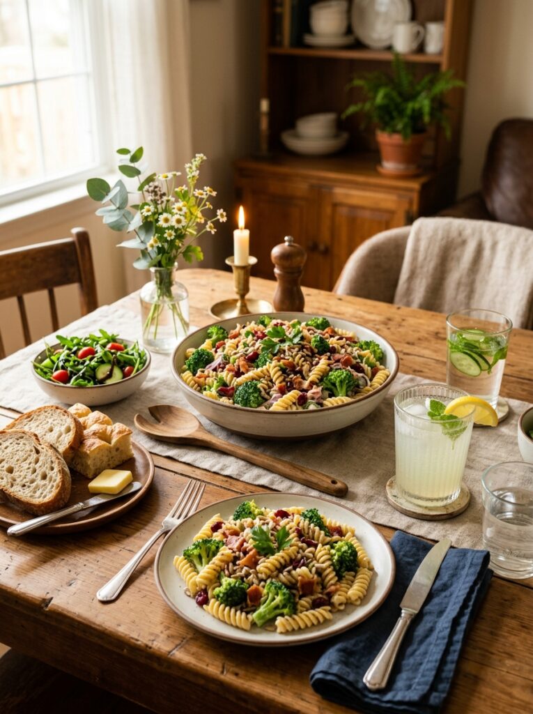 Broccoli Sunflower Seed Pasta Salad 15 Broccoli Bacon Pasta Salad setup 202606031822