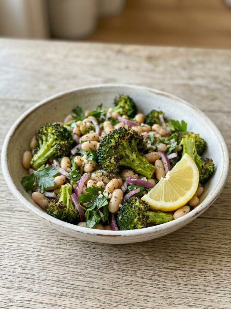 Mediterranean roasted broccoli white bean salad recipe 17 Broccoli white bean salad 202605302043