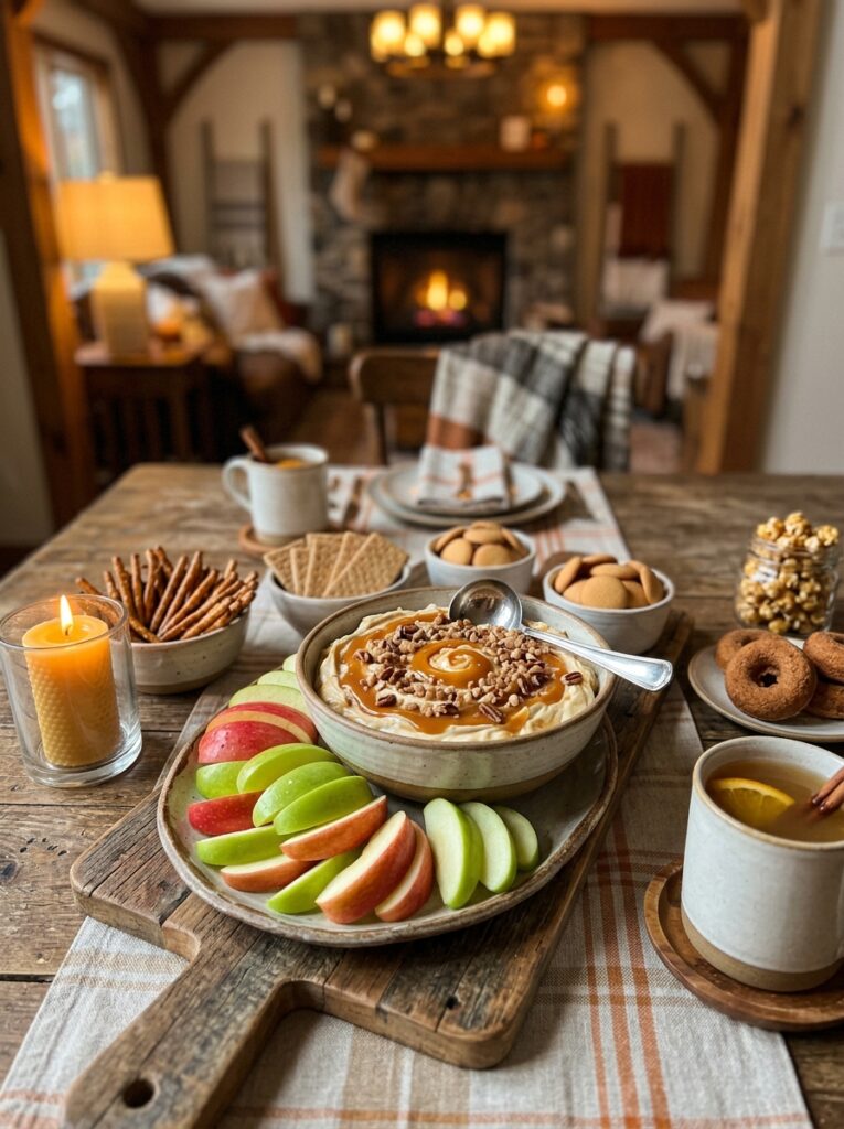 Caramel Apple Dip with Cream Cheese 15 Caramel apple dip setup 202606071833