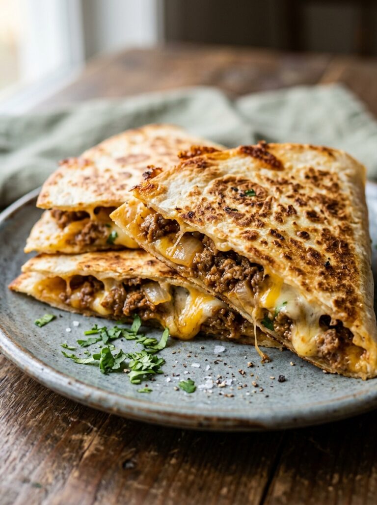 Cheesy ground beef quesadillas 202606121430