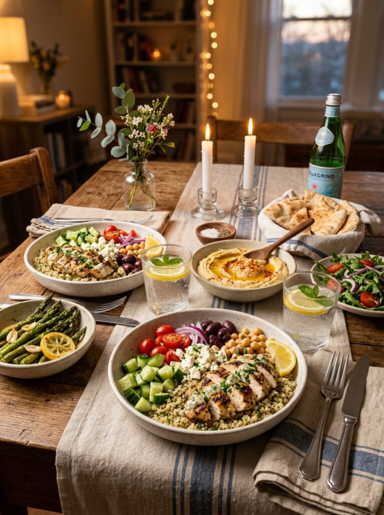 Easy Mediterranean Lemon Parsley Chicken Bowls Recipe 15 Chicken bowls recipe side dishes 202606021919