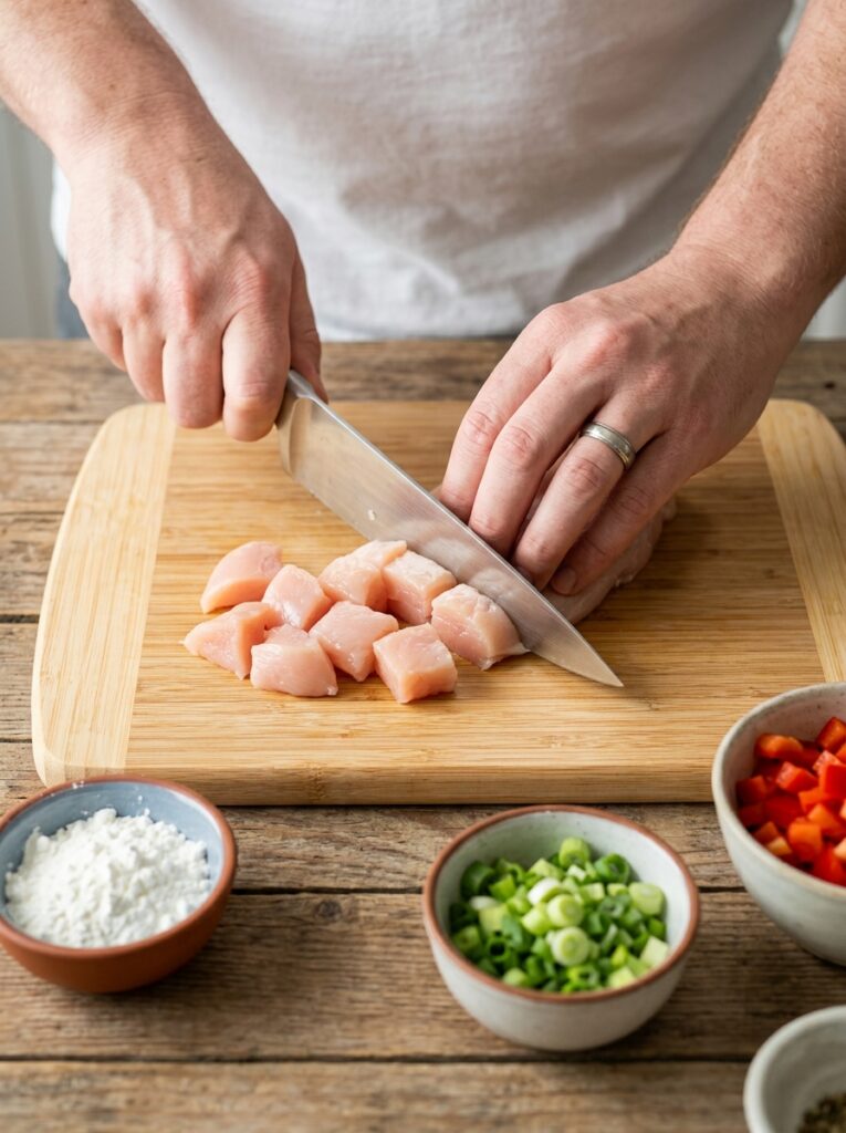 Sweet and Sour Chicken Breast Crispy 14 Chicken breast cooking process 202606111713