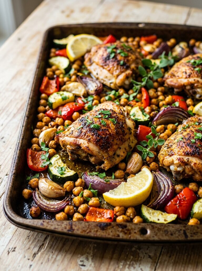 Mediterranean Chicken and Chickpea Sheet Pan Dinner Recipe 17 Chicken chickpea sheet pan dinner 202605211255