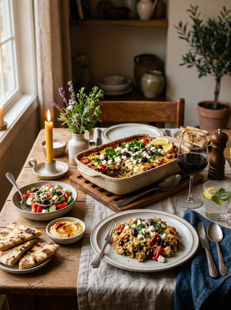 Mediterranean Chicken Quinoa Casserole with Olives and Feta Recipe 15 Chicken quinoa casserole with ol… 202605101337 1