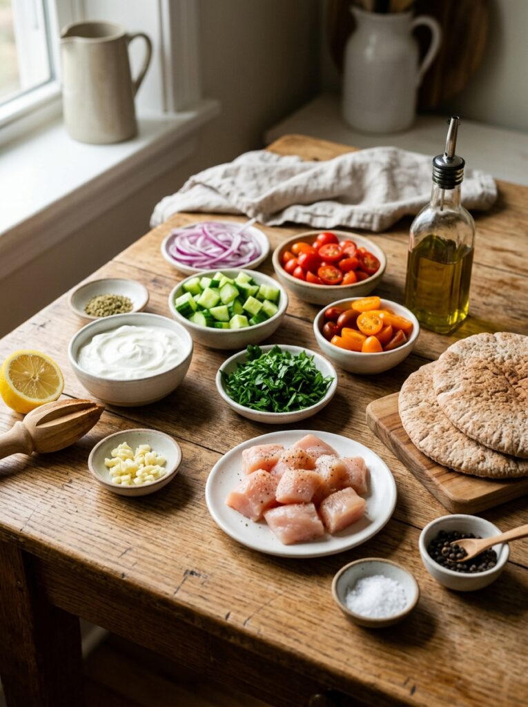 Easy Mediterranean Chicken Salad Pita for Beginners Recipe 13 Chicken salad ingredients arrang… 202605302009