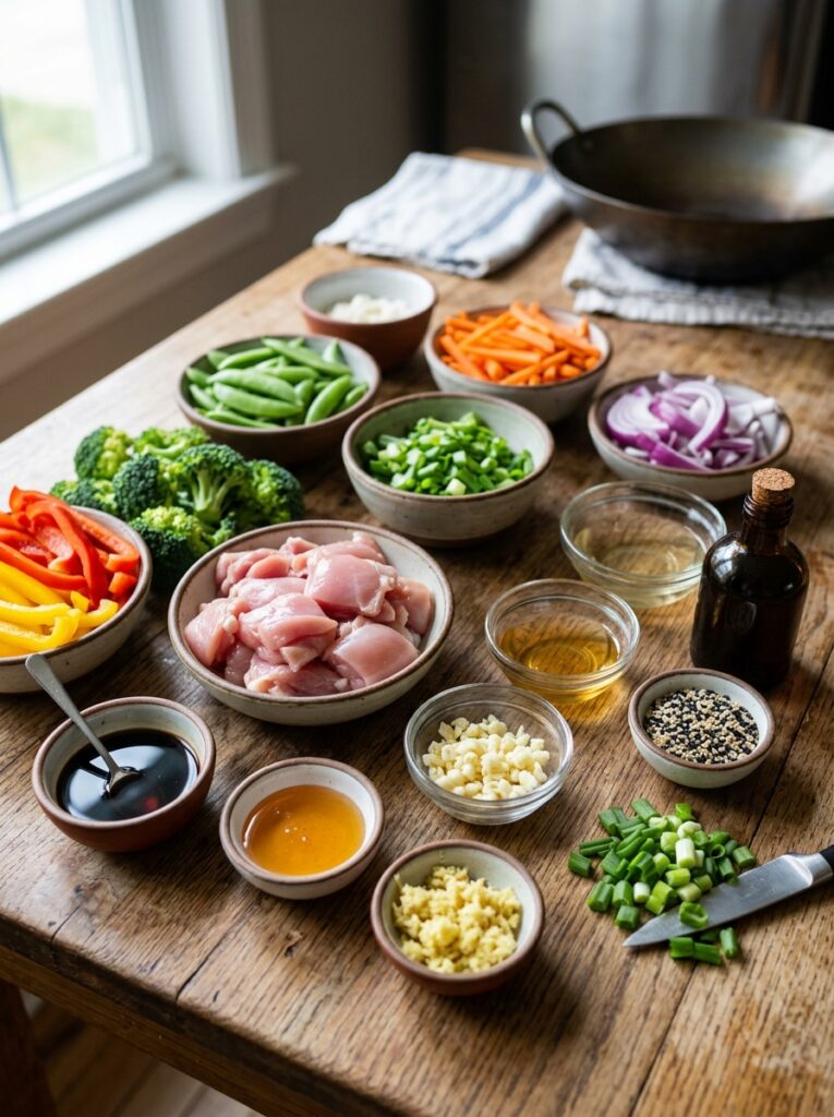 Easy chicken teriyaki stir fry vegetable 13 Chicken teriyaki stir fry ingred… 202606111632