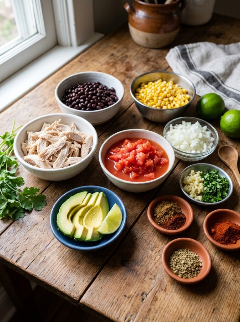 Easy Chicken Tortilla Soup Avocado Recipe 13 Chicken tortilla soup ingredient… 202606121443