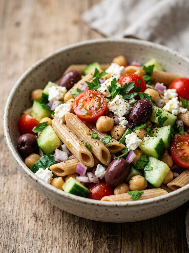 Chickpea Pasta Salad with Cucumbers 202605142220