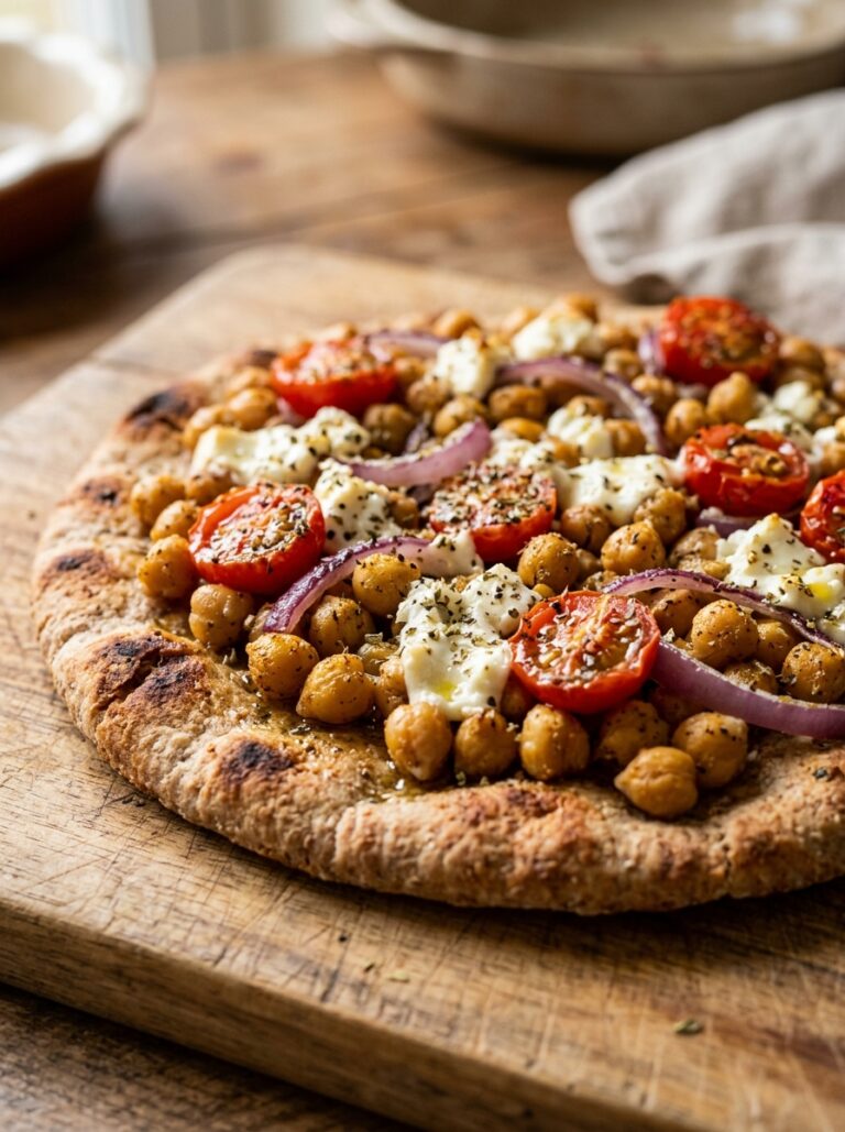 Beginner Mediterranean Chickpea Feta Pita Pizza Recipe 17 Chickpea feta pita pizza recipe 202605031916