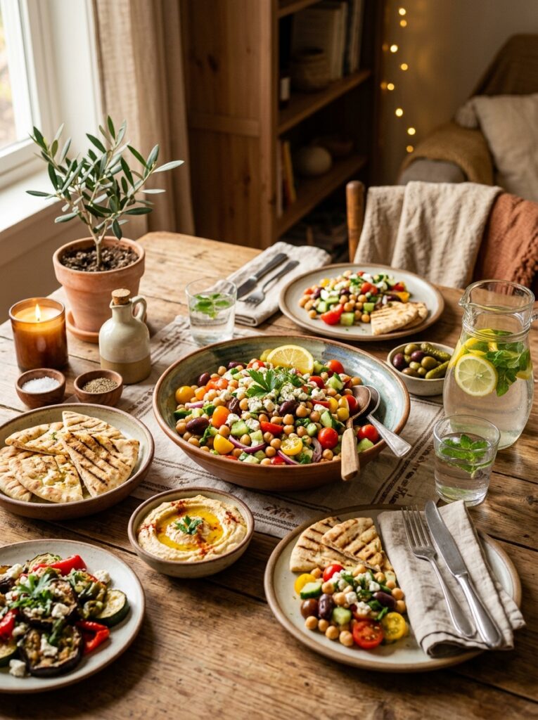 Easy Mediterranean Chickpea Salad Lemon 15 Chickpea salad with side dishes 202606091710