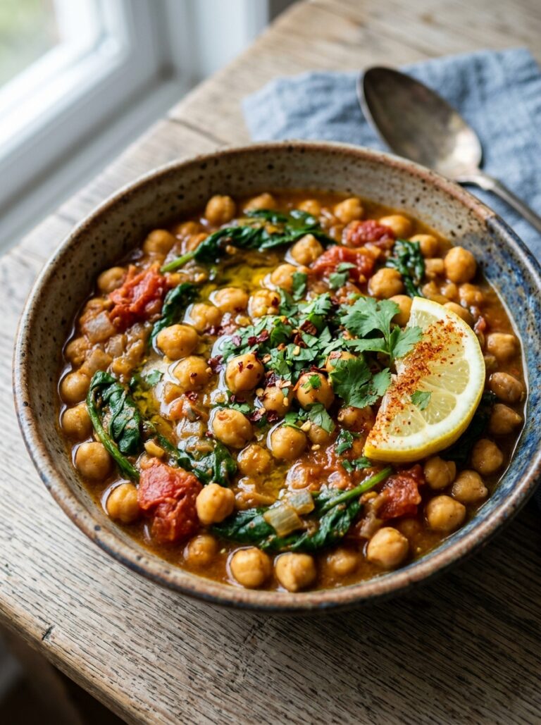 Mediterranean Chickpea Spinach Curry Dinner Recipe 17 Chickpea spinach curry dinner re… 202605291451
