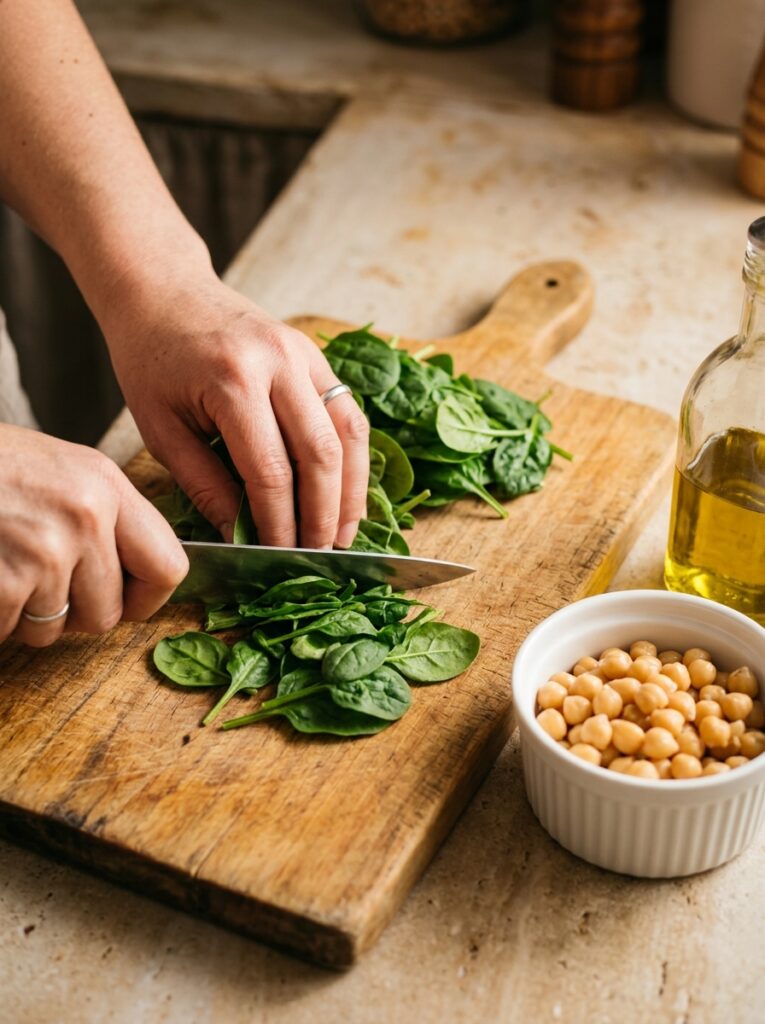 Easy Mediterranean Chickpea Spinach Flatbread Recipe 14 Chickpea spinach flatbread recip… 202605081249