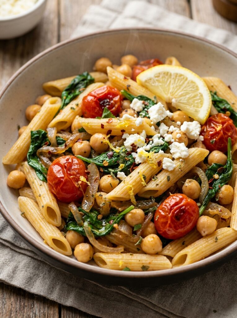 Mediterranean Chickpea Tomato Pasta with Spinach Recipe: A Complete Guide 12 Chickpea tomato pasta with spinach 202605140000