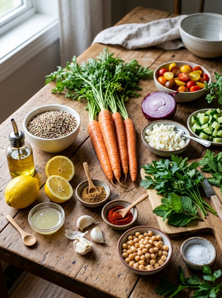 Mediterranean Roasted Carrot Quinoa Salad Recipe 2 Close up amateur photo of 202605121613