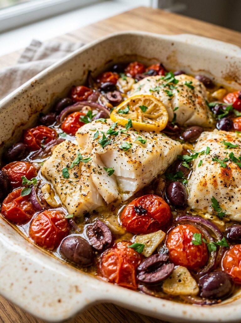 Beginner Mediterranean Cod Tomato Olive Bake Recipe 17 Cod tomato olive bake recipe 202605301928